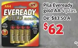 Soriana Mercado Pila eveready gold AA oferta