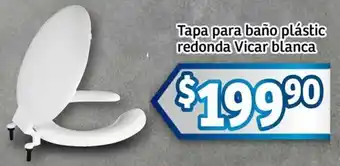 Soriana Mercado Tapa para baño plástic redonda vicar blanca oferta