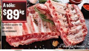 City Club Costilla Spare Rib de cerdo oferta