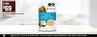 Coco tostado ESSENTIAL LIVING 300g