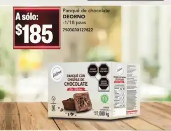 Panque de Chocolate DEORNO