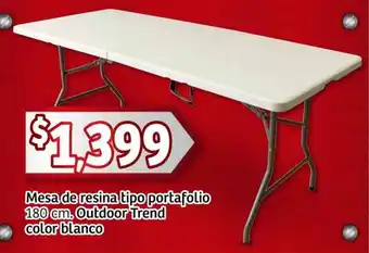 Soriana Mercado Mesa de resina tipo portafolio oferta