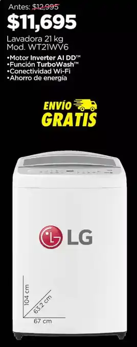 Chedraui LG Lavadora oferta