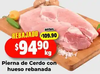 HEB Pierna de cerdo con hueso rebanada oferta