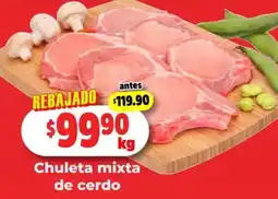 Chuleta mixta de cerdo