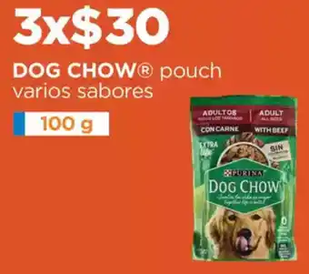 Chedraui Dog chow pouch varios sabores oferta