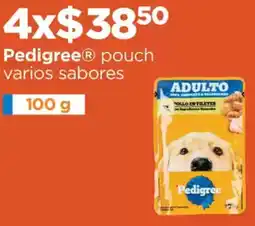 Chedraui Pedigree pouch varios sabores oferta