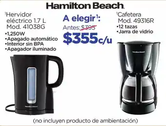 Chedraui Hamilton beach hervidor eléctrico oferta