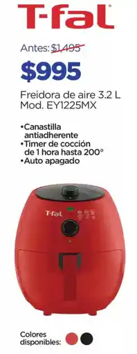 Chedraui T-fal Freidora de aire oferta