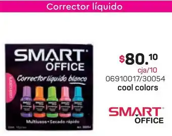 Tony Super Papelerías Smart office corrector liquido oferta