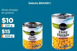 Chedraui Selecto brand elote dorado en granos oferta