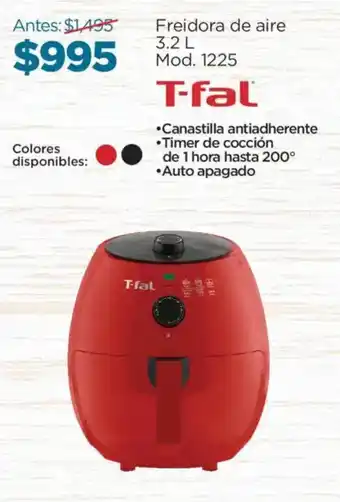 Chedraui T-fal freidora de aire oferta