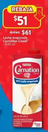 Walmart Nestlé - leche evaporada canatorio clavel oferta