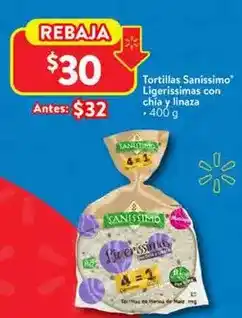 Walmart Sanissimo - tortillas oferta