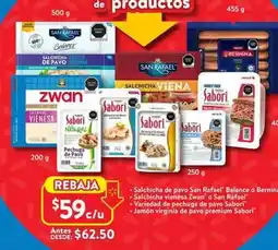 Walmart Balance - salchicha de pavo san rafael o bernin oferta