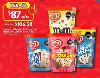 Walmart M&m's - helado hojanda, chips ahoy, medasko, u oreo oferta