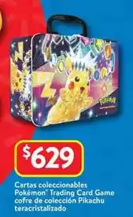 Walmart Carta coleccionables pokémon trading card game coffre de coleccion pikachu teracristalizado oferta