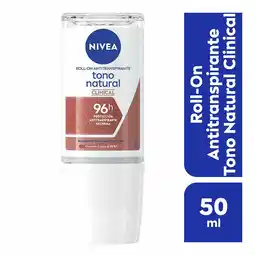 Farmacias YZA NIVEA Desodorante Aclarante Clinical Tono Natural roll on 50 ml oferta