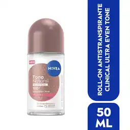 Farmacias YZA NIVEA Desodorante Aclarante Clinical Tono Natural roll on 50 ml oferta