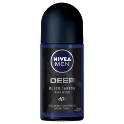 Farmacias YZA Nivea Deep Black Carbon Roll On 50Ml oferta