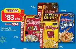 Walmart Kellogg's variedad de cereales oferta