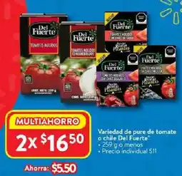 Walmart Variedad de pure de tomate o chile del fuerte oferta