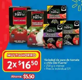 Walmart Variedad de pure de tomate o chile del fuerte oferta