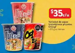 Walmart Ottogi variedad de sopas instantáneas picantes oferta