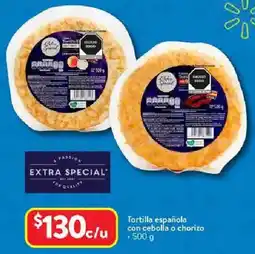 Walmart Tortilla Española con cebolla o chorizo oferta