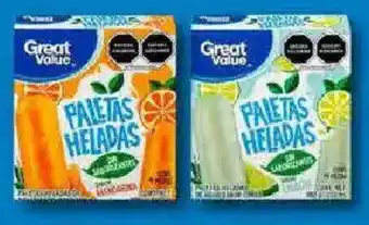 Walmart Variedad de paletas heladas oferta