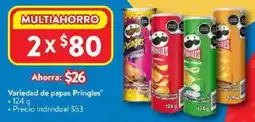 Walmart Variedad de papas Pringles oferta