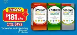 Walmart Centrum variedad de multivitamínicos oferta