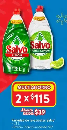 Walmart Salvo variedad de lavatrastes oferta