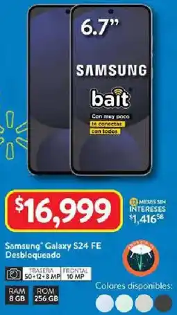 Walmart Samsung Galaxy S24 FE Desbloqueado oferta