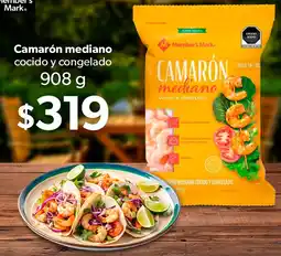 Sam's Club Member's mark camarón mediano cocido y congelado oferta