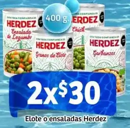 Soriana Mercado Herdez elote o ensaladas oferta