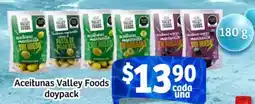 Soriana Mercado Valley foods doypack aceitunas oferta