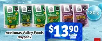 Soriana Mercado Valley foods doypack aceitunas oferta