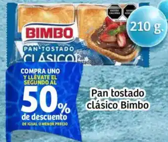 Soriana Mercado Bimbo pan tostado clásico oferta