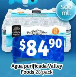 Soriana Mercado Valley foods agua purificada oferta