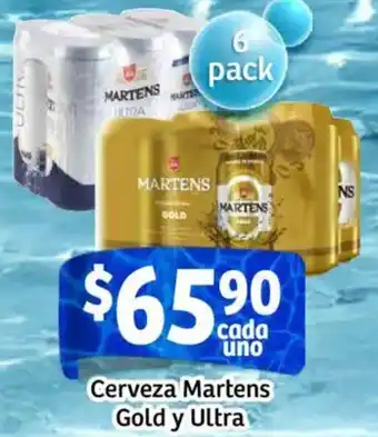 Soriana Mercado Martens gold y ultra cerveza oferta