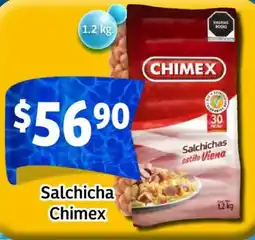 Soriana Mercado Chimex salchicha oferta