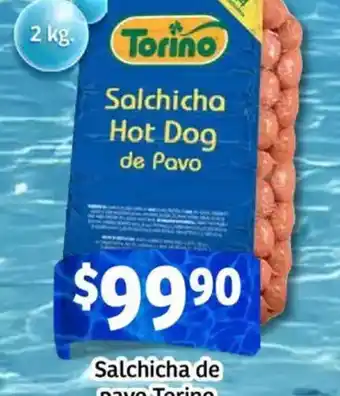 Soriana Mercado Torino salchicha de pavo oferta