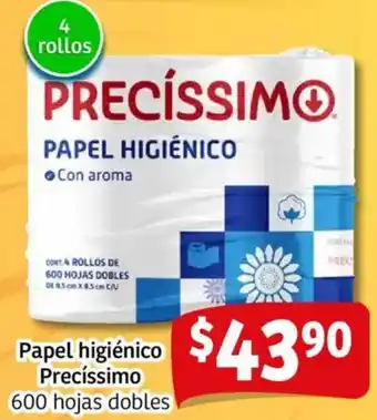 Soriana Mercado Precíssimo papel higiénico oferta