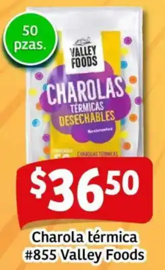 Soriana Mercado Valley foods charola térmica #855 oferta