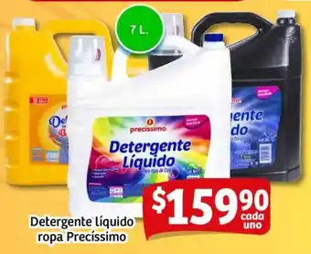 Soriana Mercado Precíssimo detergente líquido ropa oferta