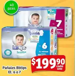 Soriana Mercado Bbtips pañales oferta