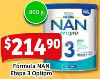 Soriana Mercado Fórmula nan etapa 3 optipro oferta