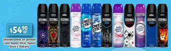 Soriana Mercado Desodorantes en aerosol lady speed stick, speed stick o stefano oferta