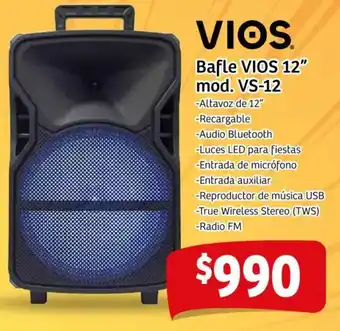 Soriana Mercado VIOS Bafle 12" oferta